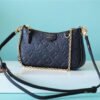 LV Easy Pouch On Strap Monogram Empreinte Black For Women, Women’s Handbags, Shoulder Bags And Crossbody Bags 7.5in/19cm LV M80349