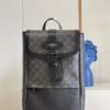 3bb6b219-e1652682405437 LV Saumur Backpack Monogram Eclipse Canvas For Men, Bags 42cm LV M45913