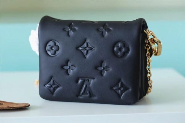 3c1674e6 LV Beltbag Coussin Monogram Black For Women, Women’s Handbags, Shoulder And Crossbody Bags 5.1in/13cm LV