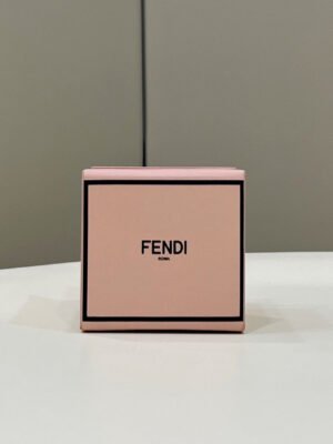 FI Logo Box Keychain Pink Charm Bag For Woman 8cm/3in