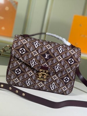 LV Pochette Metis MM Jacquard Since 1854 Brown For Women,  Shoulder And Crossbody Bags 9.8in/25cm LV