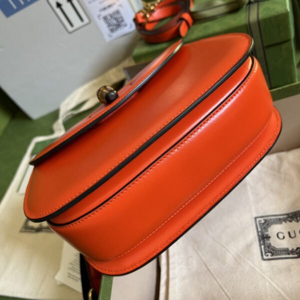 gg Bamboo 1947 Small Top Handle Bag Orange  For Women 8.3in/21cm ?gg 675797 10ODT 7768