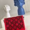 3d541350 LV Limited Dauphine MM Bags By Nicolas Ghesqui¨¨re With Monogram Lace Red For Women 25cm LV