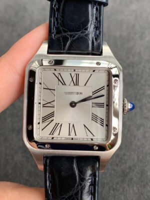 SANTOS WSSA0022 MEN WATCHES BLACK RUBBER STRAP