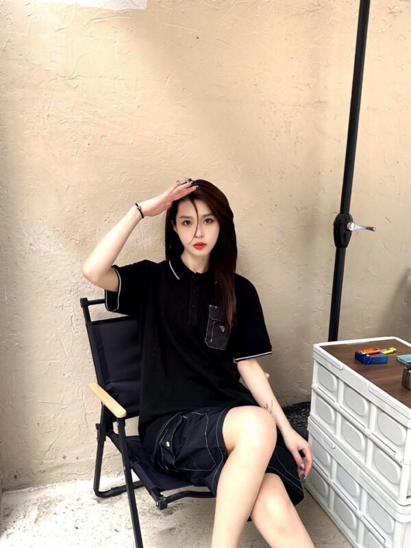 3da17580 Prada "Pocket Detail" Polo Shirt