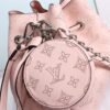 LV Bella Bucket Bag Mahina Magnolia Pink For Women, Women’s Handbags, Shoulder And Crossbody Bags 7.5in/22cm LV M57068
