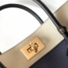 LV On My Side MM Tote Bag Monogram Canvas Navy Blue For Women,  Shoulder Bags 12in/31cm LV M55933