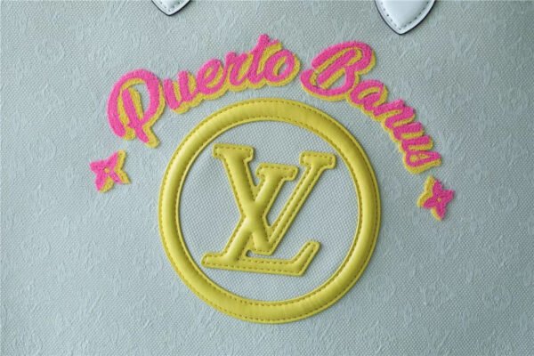 3e732ca9 LV Onthego GM Monogram Giant And Raffia White/ Yellow For Women, Shoulder And Crossbody Bags 41cm/16.1in LV M20815