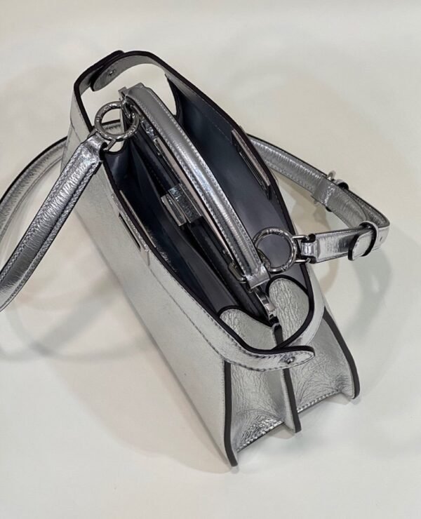 FI Peekaboo Small Silver Bag For Woman 27cm/11in