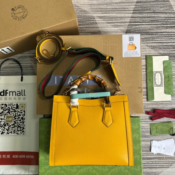 gg Diana Small Tote Bag Yellow For Women, Women’s Bags 11in/27cm gg ?