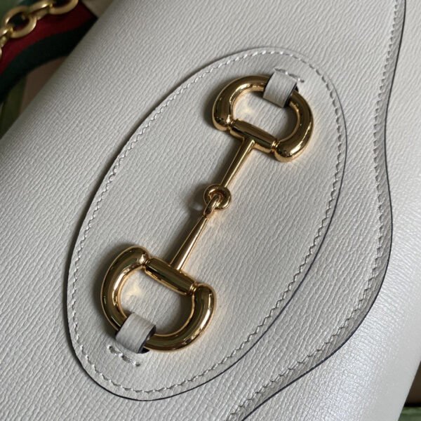 gg Horsebit 1955 Small Bag White For Women 10.2in/26cm gg ?677286 18YSX 9068