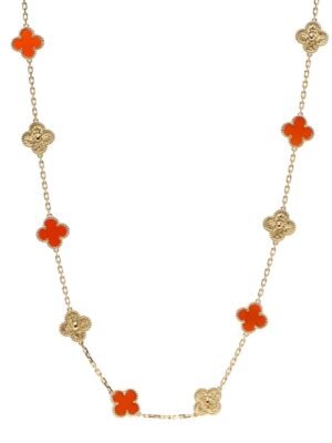 18K Vintage Alhambra 20 Motifs Long Necklace