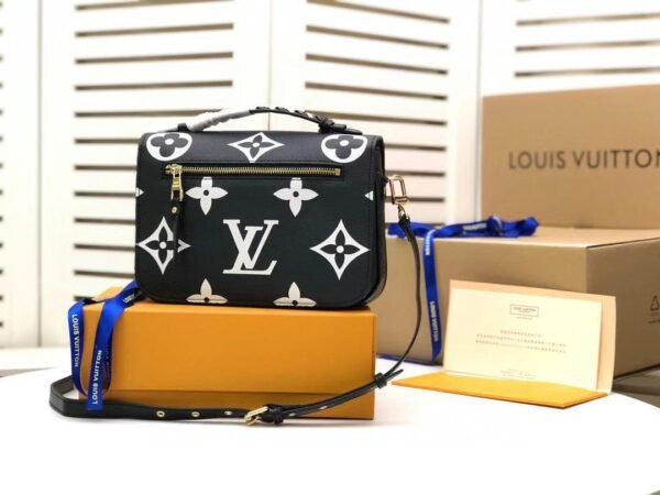 3f2cfcc9-874a-4a8e-a310-80d0fb701907 LV LV Crafty Pochette Metis Monogram Empreinte Black For Women, Women¡¯s Handbags, Shoulder And Crossbody Bags 9.8in/25cm LV M45385
