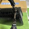 gg Bamboo 1947 Crocodile Mini Top Handle Blac Red For Women, Women’s Bags 6.7in/17cm gg