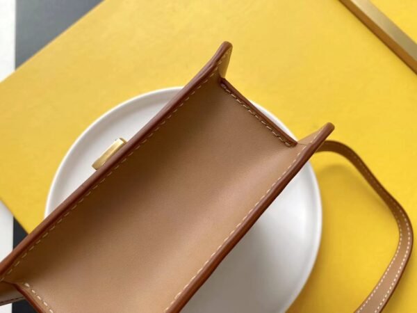 4-106 YSSL Kaia North/South Satchel Bag In Vegetable Tanned Brown Material With Gold Hardware For Women 6.6in/18cm YSL 668809BWR6W2725