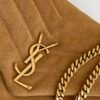 YSSL Loulou Medium Chain Bag In Matelasse "Y" Brown With Gold Hardware For Women 12.5in/32cm YSL 5749461U8C77761
