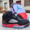 Jordan 5 black, red and purple