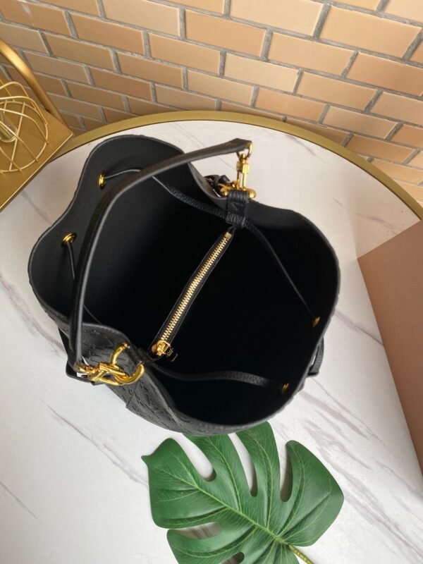 LV NeoNoe MM Bucket Bag Monogram Empreinte Black For Women, Women¡¯s Handbags, Shoulder Bags 10.2in/26cm LV M45256