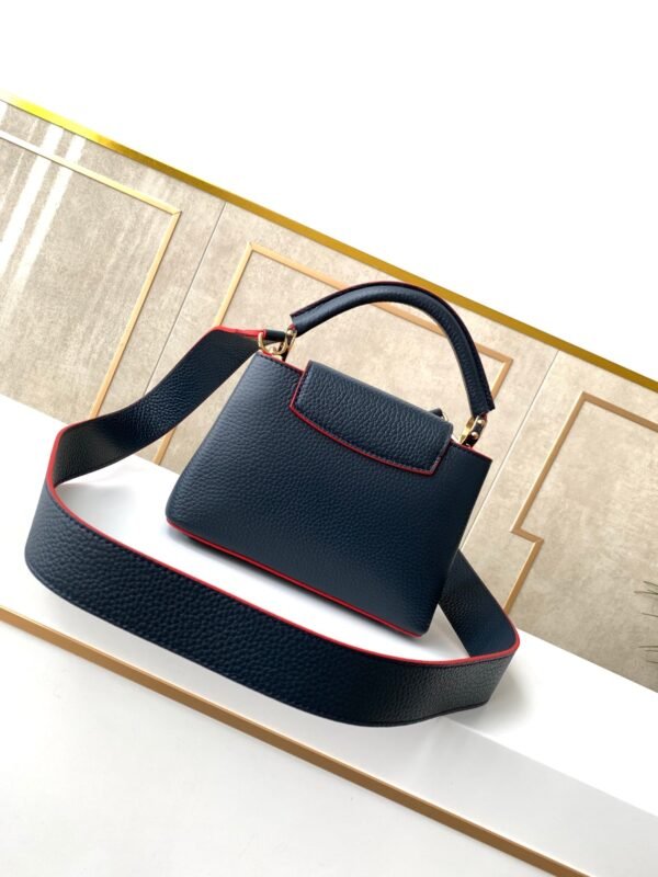 LV Capucines Mini Taurillon Navy Blue For Women,  Shoulder And Crossbody Bags 8.3in/21cm LV