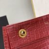 YSSL Claude-Effect Tote Bag Red For Women 11in/28cm YSL 64028116J0W