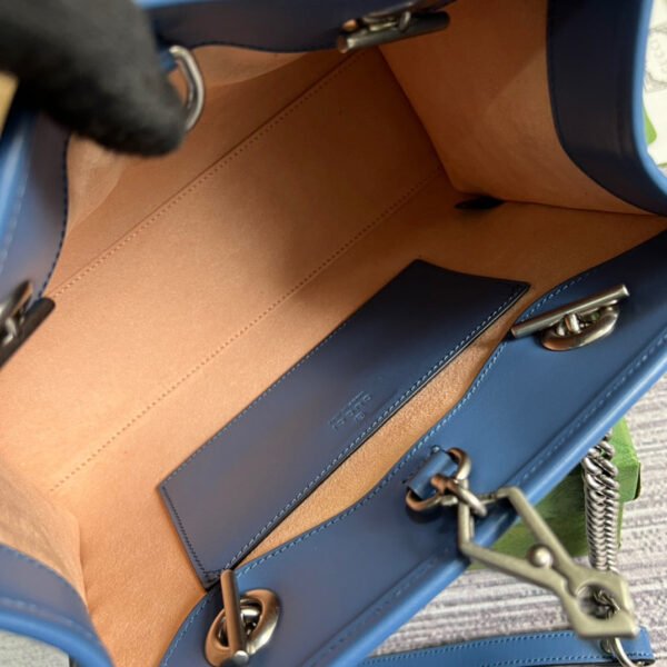 gg Marmont Medium Matelasse Tote Blue For Women, Women’s Bags 13.6in/34cm gg ??675796 UM8BF 4340