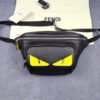 FI Little Monster Belt Bag Black/Yellow For Men, Men’s Bags 7.9in/20cm FF