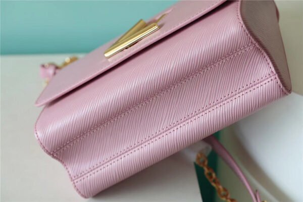 44069663 LV Twist MM Epi Guimauve Purple For Women, Shoulder And Crossbody Bags 9.1in/23cm LV