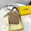 FI Mini Sunshine Shopper Beige For Women, Handbags, Shoulder And CrossBody Bags 7.1in/18cm FF 8BS051