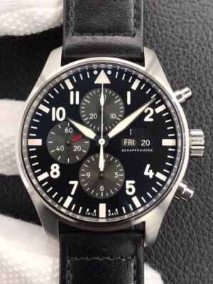 IWC PILOT IW377709 ZF FACTORY BLACK STRAP