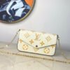 459218ea-1 LV Monogram Empreinte Pochette 21cm White