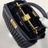 FI Peekaboo Mini Navy Blue Braided Bag For Woman 18cm/7in