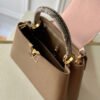 LV Capucines BB Taurillon And Python Taupe Brown/Eau De Rose Pink For Women,  Shoulder And Crossbody Bags 10.4in/27cm LV M57539