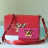 LV Twist MM Bag Epi Red/ Pink For Women,  Shoulder and Cross Body Bags 9.1in/23cm LV