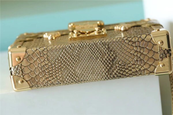 LV Petite Malle High Shiny Alligator By Nicolas Ghesquiere Gold For Women,  Shoulder And Crossbody Bags 7.9in/20cm LV?