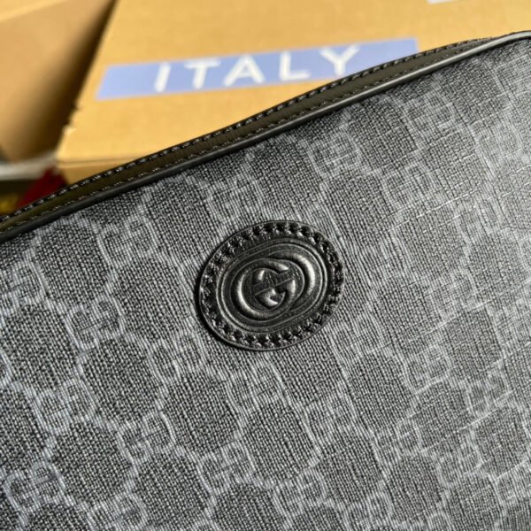 gg Shoulder Bag With Interlocking G Black gg Supreme Canvas For Women? 9.6in/24.5cm gg 703468 92THF 1000