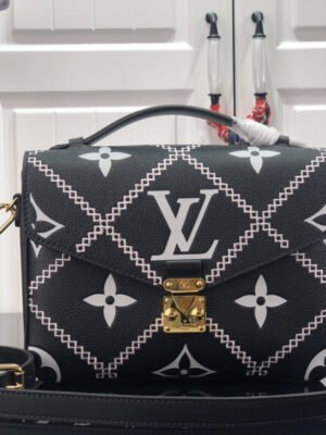 LV Pochette Metis Monogram Empreinte Black For Spring,  Shoulder And Crossbody Bags 9.8in/25cm LV M46028
