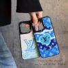 Lou Blue Leather iPhone Case