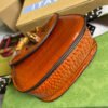 gg Bamboo 1947 Crocodile Mini Top Handle Bag Red For Women, Women’s Bags 6.7in/17cm gg