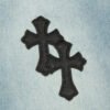 CHROME HEARTS SEX EMBROIDERED JEANS BLUE