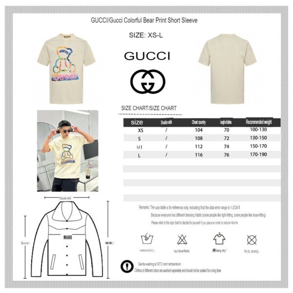 Gucci Teddy Bear Graphic T-Shirt