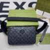 gg Shoulder Bag With Interlocking G Black gg Supreme Canvas For Women? 9.6in/24.5cm gg 703468 92THF 1000