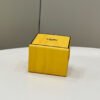 FI Logo Box Keychain Yellow Charm Bag For Woman 8cm/3in