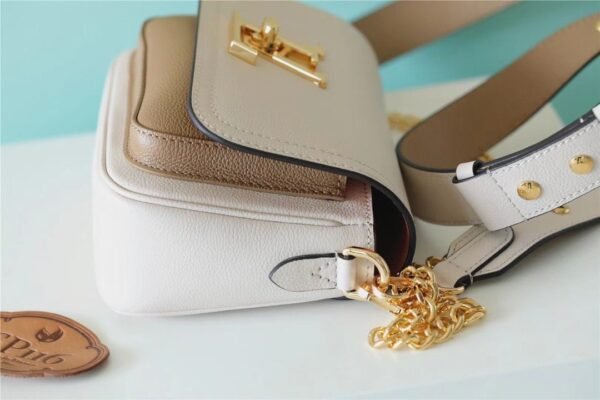 LV Lockme Tender White For Women, Women¡¯s Handbags, Shoulder And Crossbody Bags 7.5in/19cm LV
