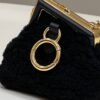FI First Mini Black Mink Bag For Woman 11.5cm/4in
