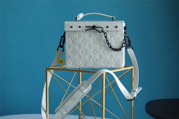 LV Mini Soft Trunk Box Taurillon White?For Men, Bags, Shoulder And Crossbody Bags 9.1in/23cm LV