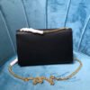 4f9468d5 YSSL Kate Medium Chain Bag With Tassel In Grain De Poudre Black For Women 9.4in/24cm YSL 354119BOW0J1000