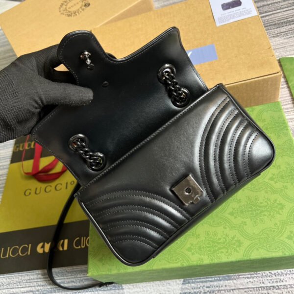 gg Marmont Matelasse Mini Bag Black For Women, Women’s Bags 8.5in/22cm gg