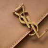 5-103 YSSL Kaia North/South Satchel Bag In Vegetable Tanned Brown Material With Gold Hardware For Women 6.6in/18cm YSL 668809BWR6W2725