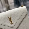 YSSL Gaby Satchel Bag In White With Gold Toned Hardware For Women 10.2in/26cm YSl 6688631EL079207