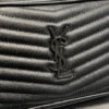 YSSL Lou Mini Bag Black In Quilted Grain De Poudre With Metal Toned Hardware For Women 7.4in/19cm YSl 6125791GF081000